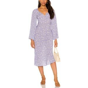 SNDYS Revolve Womens Spring Cottagecore Fleur Sky Daisy Floral Midi Dress Size 2